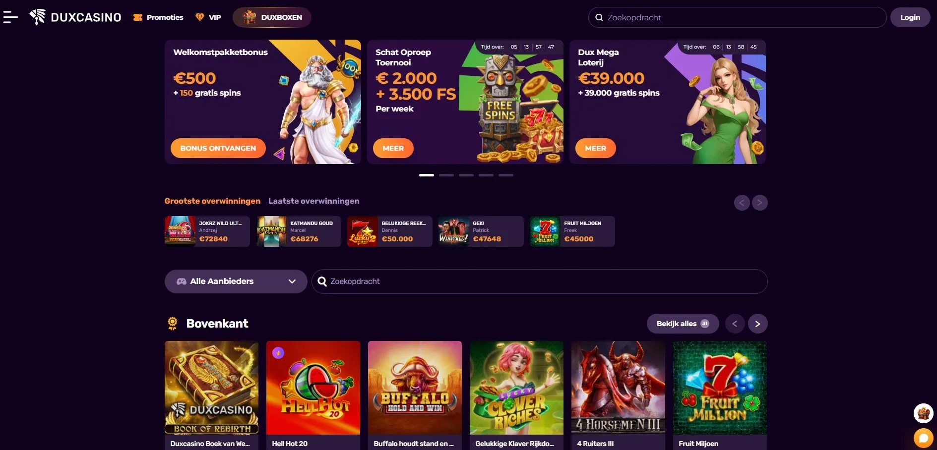 Dux Nederland – Jouw Officiële Bestemming voor Casino in 2026 image 1